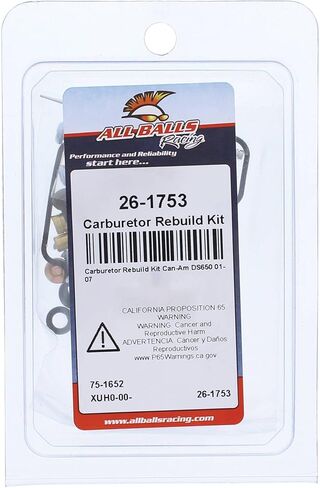All Balls Racing 26-1753 Carburetor Rebuild Kit Compatible with/Replacement For Can-Am DS 650 2002-2007 in Saudi Arabia