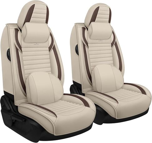 Honda Pilot Seat Covers 2016-2025 Full Set-Standard Custom Fit Breathable Comfortable Waterproof Leather Seat Protector,Easy Clean,Durable Interior Protection(Black Red) in Saudi Arabia