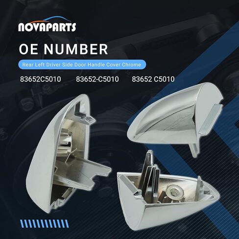 83662C5010 Exterior Rear Door Handle Cover Chrome Rear Right Passenger Side for 2016 2017 2018 2019 2020 Kia Sorento Replaces 83662-C5010 82651C5010 in Saudi Arabia
