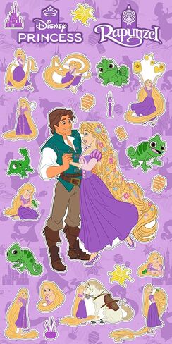 Disney Princess Rapunzel Doll and Comb Set - 4 Pc Tangled Gift Set with Rapunzel Doll for Girls, Stickers, and More Princess Toys for Kids in Saudi Arabia