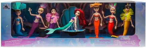 Disney Store Official Ariel & Sisters Mini Doll Set – Includes The Seven Princesses of Atlantica - 6'' Mermaid Dolls - A Perfect Ariel Toy Playset to Add to Your Princess Toys Collection in Saudi Arabia