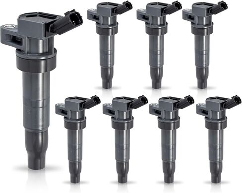 ENA Set of 8 Ignition Coil Pack Compatible with Hyundai Kia Equus Genesis Coupe Santa Fe Sonata Tucson Borrego Forte K900 Optima Rondo Sorento 2.0L 2.4L 4.6L 5.0L L4 V8 Coils for UF611 C1667 in Saudi Arabia