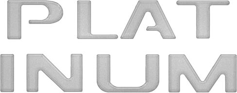 Tailgate Letter Inserts - Compatible with 2023-2024 Super Duty Platinum & 2025-2026 Platinum Plus in Saudi Arabia