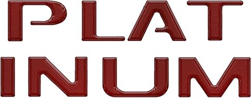Tailgate Letter Inserts - Compatible with 2023-2024 Super Duty Platinum & 2025-2026 Platinum Plus in Saudi Arabia