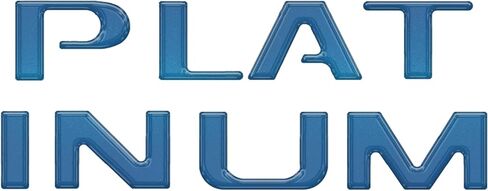 Tailgate Letter Inserts - Compatible with 2023-2024 Super Duty Platinum & 2025-2026 Platinum Plus in Saudi Arabia