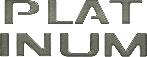 Tailgate Letter Inserts - Compatible with 2023-2024 Super Duty Platinum & 2025-2026 Platinum Plus in Saudi Arabia
