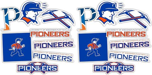 Desert Cactus University of Wisconsin Platteville Stickers Pioneers Vinyl Decals Laptop Water Bottle Car Scrapbook11.5x9 T2 (Type 2) in Saudi Arabia