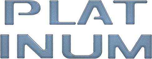 Tailgate Letter Inserts - Compatible with 2023-2024 Super Duty Platinum & 2025-2026 Platinum Plus in Saudi Arabia
