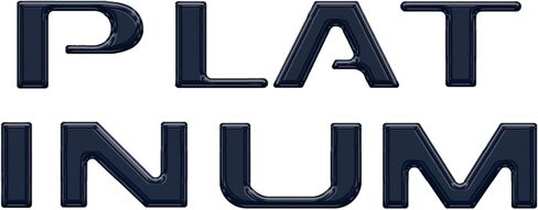 Tailgate Letter Inserts - Compatible with 2023-2024 Super Duty Platinum & 2025-2026 Platinum Plus in Saudi Arabia