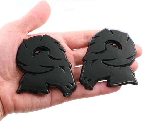 2pc New Custom Hellcat Style Head Emblems Right Left Badge Replacement for Ram 1500 2500 3500 Badge (red Black) in Saudi Arabia