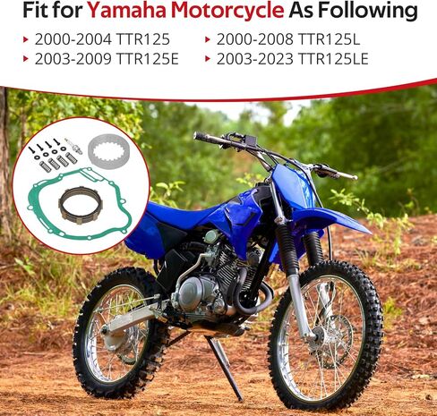 JAVIK مخلب الاحتكاك لوحات الربيع مجموعات ربط السيراميك الارضي لياماها TTR125 2000-2004 TTR125E 2003-2009 TTR125L 2000-2008 TTR125LE 2003-2023 O.E.M # 598-16321-01-00 1V1-16324-00-00 in Saudi Arabia