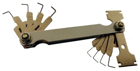 Spark Plug Gauge | Double-Ended Design | 8 Round Spark Plug Gauges & 6 Round Wire Gauges | Perfect Fit Every Time | Ideal for DIY & Professional Use in Saudi Arabia