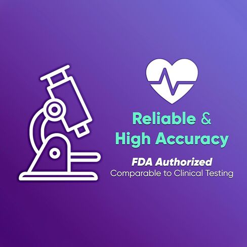 WELLlife COVID-19/Influenza A&B Home Test, Get Results for Flu A/B and COVID-19 in 10 Minutes, at Home Self Test with Non-invasive Nasal Swab, FDA EUA Authorized -[10 Tests] in Kuwait
