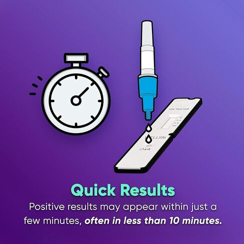 WELLlife COVID-19/Influenza A&B Home Test, Get Results for Flu A/B and COVID-19 in 10 Minutes, at Home Self Test with Non-invasive Nasal Swab, FDA EUA Authorized -[10 Tests] in Kuwait