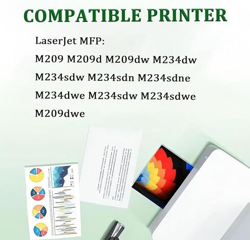 134A Toner Cartridge Replacement for HP 134A W1340A Black Toner Cartridges with Chip Work for HP Laserjet MFP M209 M209d M209dw M234dw M234sdw M234sdn M234sdne M234dwe Printers, 1 Pack in Saudi Arabia