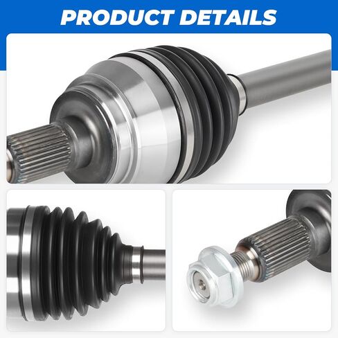 TadaMark 2PCs Front CV Axle Shaft Assembly Fit for Chevy Silverado 1500 Suburban Tahoe 07-20, for GMC Sierra 1500 Yukon 07-20, for Cadillac Escalade 07-20, 4WD AWD, 6 LUGS, Left and Right Side in Saudi Arabia