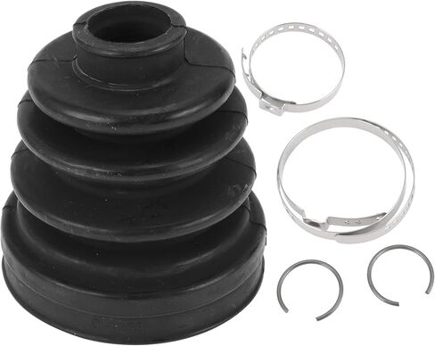1 Set CV Joint Boot Kit for Honda CR-V 2012-2014 Inner Constant Velocity Joint Boot W/Clamps No.44017T0AA00 Black Rubber in Saudi Arabia