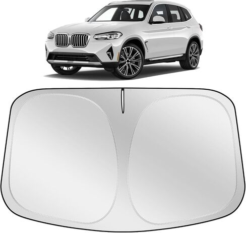 XHRING Windshield Sun Shade Sunshade Compatible with BMW X3 2026 2025 2024 2023-2018 Accessories Car Front Window Sun Shield Cover in Saudi Arabia