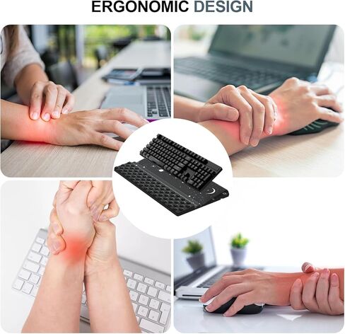Wrist Rest with Keyboard Stand, Computer Wrist Support Pad,Ergonomic Tilted Keyboard Holder, Soft Memory Foam Desk Cushion, Palm Hand Typing for Office Home School (Starry Sky) in Saudi Arabia