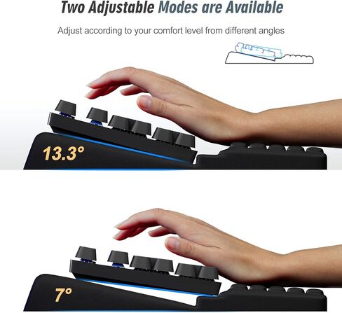 مسند معصم مع حامل لوحة مفاتيح، وسادة دعم معصم الكمبيوتر، حامل لوحة مفاتيح مائل مريح، وسادة مكتب ناعمة من إسفنج الذاكرة، كتابة يد راحة اليد للمكتب والمنزل والمدرسة (سماء مرصعة بالنجوم) in Kuwait