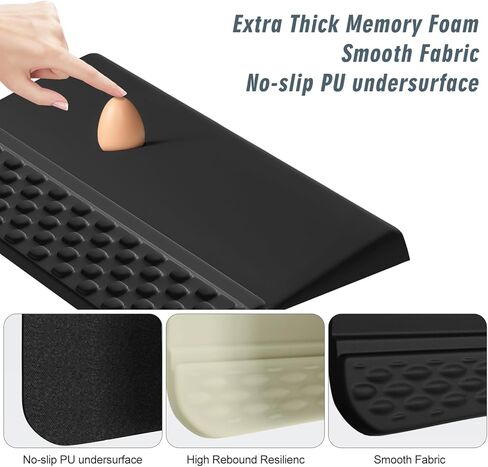 مسند معصم مع حامل لوحة مفاتيح، وسادة دعم معصم الكمبيوتر، حامل لوحة مفاتيح مائل مريح، وسادة مكتب ناعمة من إسفنج الذاكرة، كتابة يد راحة اليد للمكتب والمنزل والمدرسة (سماء مرصعة بالنجوم) in Kuwait