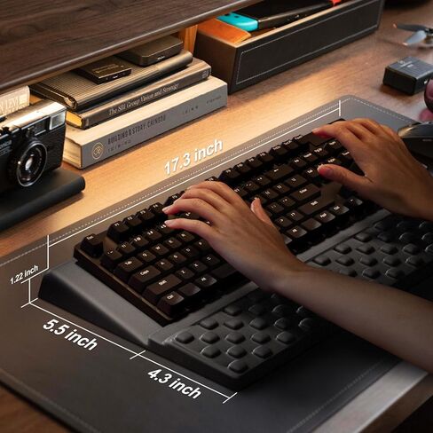 مسند معصم مع حامل لوحة مفاتيح، وسادة دعم معصم الكمبيوتر، حامل لوحة مفاتيح مائل مريح، وسادة مكتب ناعمة من إسفنج الذاكرة، كتابة يد راحة اليد للمكتب والمنزل والمدرسة (سماء مرصعة بالنجوم) in Kuwait