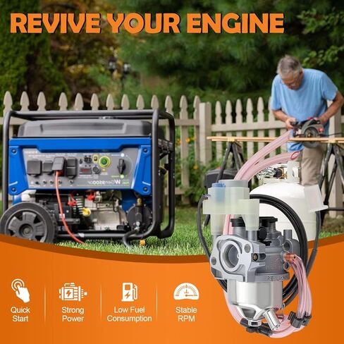 Huayi Carburetor for Predator 3500 Watts Inverter Generator 63584 Carb Compatible with Honda EU3000is Generator Parts Replace 16100-ZL0-D66 16100-Z0V-D12 16100-ZL0-D65 with Air Filter Gaskets in Saudi Arabia