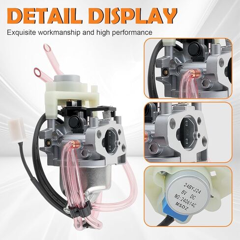 Huayi Carburetor for Predator 3500 Watts Inverter Generator 63584 Carb Compatible with Honda EU3000is Generator Parts Replace 16100-ZL0-D66 16100-Z0V-D12 16100-ZL0-D65 with Air Filter Gaskets in Saudi Arabia