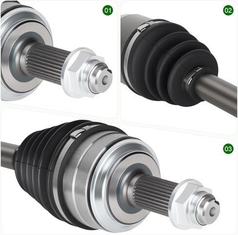 1 Pair of Front Left & Right CV Axle Shaft Assembly Fits for Acura TSX 2.4L 2009-2013, Fits for Honda Accord 2.4L 2008-12, for Accord 2.4L 2013-2014 / Civic 1.8L 2014 (only Manual Trans) in Saudi Arabia