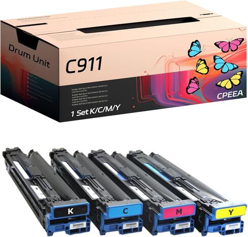 Compatible for Okidata OKI C911 Drum Unit Work for Okidata OKI C911dn C931DN C941dn C911 C931 C941 Printers, with Chip, High Yield 40000 Pages, Clear Printing (Multicolor) in Saudi Arabia