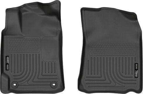 Husky Liners Weatherbeater Floor Mats | Fits 2012-2017 Toyota Camry | Front Row, 2-pc Black - 13441 in Saudi Arabia