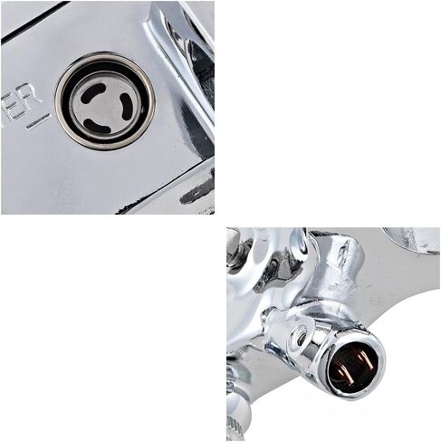 Compatible with 1996-2012 Harley Touring Chrome Kit 1'' Handlebar Switch Control + Brake Master Cylinder Clutch Lever + Hand Grips, Chrome + Black in Saudi Arabia