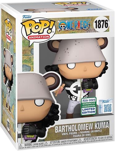 Funko Pop! Animation: One Piece - Bartholomew Kuma (2025 Wondrous Convention Limited Edition) #1876 in Saudi Arabia