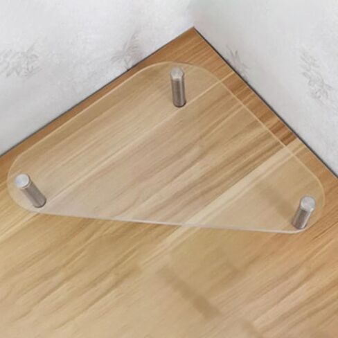 Corner Monitor Stand Acrylic Monitor Stand Riser/Clear Laptop Stand, Triangle Desktop Holder Rack for Desktop Organizer, Arc Computer Storage Stand with Steels Leg(XXX-Large) in Saudi Arabia