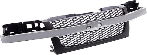 CarPartsDepot Front Grille Dark Gray Grill Compatible With Chevrolet 2004-2012 Colorado (With Center Bar) in Saudi Arabia