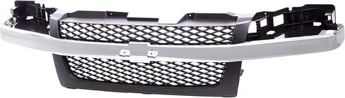 CarPartsDepot Front Grille Dark Gray Grill Compatible With Chevrolet 2004-2012 Colorado (With Center Bar) in Saudi Arabia