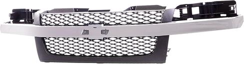 CarPartsDepot Front Grille Dark Gray Grill Compatible With Chevrolet 2004-2012 Colorado (With Center Bar) in Saudi Arabia