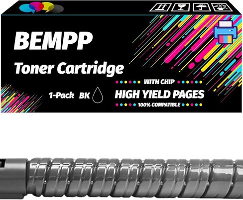 متوافقة مع خرطوشة الحبر Ricoh BEMPP C300 لطابعات Ricoh Aficio MP C300 C300SR C400 C400SR C401 C401SR، عالية الإنتاجية 11000 صفحة، طباعة احترافية مع رقاقة (3 عبوات سوداء) in Kuwait