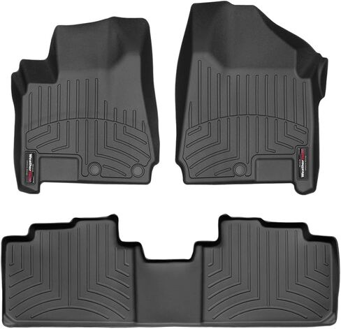 Weathertech Custom Fit FloorLiners for Cadillac SRX, SRX, 1st & 2nd Row (445211-442782), Black in Saudi Arabia