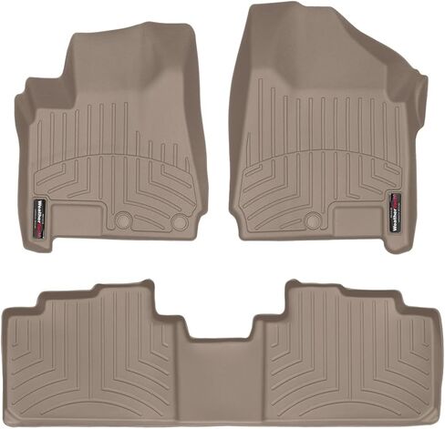 Weathertech Custom Fit FloorLiners for Cadillac SRX, SRX, 1st & 2nd Row (445211-442782), Black in Saudi Arabia