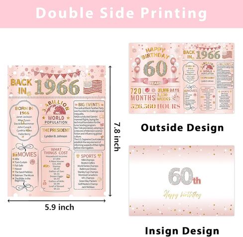 HOMANGA 40th Birthday Card for Women Her, Back in 1986 Card with Envelope, 40th Birthday Gifts for Women, Mom, Wife, Sister, Daughter (Rose Gold) in Saudi Arabia
