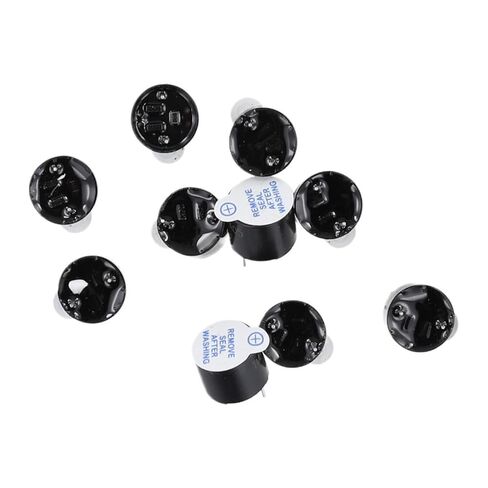 10PCS Active Buzzer Active Buzzer Alarm 12 * 9.5mm Sounder Speaker Buzzer Magnetic Long Continous Beep Tone in Saudi Arabia