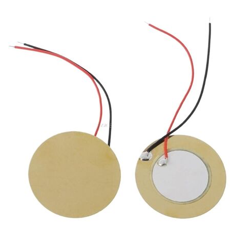 10pcs 35mm Piezo Elements Buzzer Sounder Sensor Trigger Drum Disc+ Wire Copper in Saudi Arabia