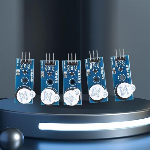 5PCS Active Buzzer Module Low Level Trigger 3.3V-5V Buzzer Alarm Beeper Module Buzzer Alarm Module Electronic Component in Saudi Arabia