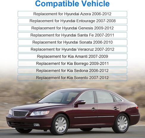مضخة مياه JDMON مع حشيات بديلة لـ AW6048 25100-3C120 لاستبدال Hyundai Azera Sonata Santa Fe Veracruz Entourage Genesis Kia Sedona Sorento Amanti Borrego 2006-2012 V6 3.3 3.5 3.8L in Saudi Arabia