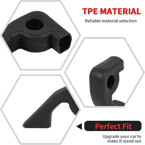 RT-TCZ Tow Hook Covers - Bumper Tow Hook Rubber Protector Exterior Accessories for Ford Bronco 2021-2025 (Style B, Red) in Saudi Arabia