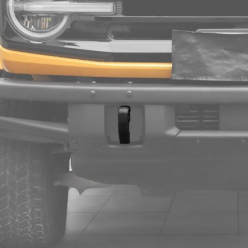 RT-TCZ Tow Hook Covers - Bumper Tow Hook Rubber Protector Exterior Accessories for Ford Bronco 2021-2025 (Style B, Red) in Saudi Arabia