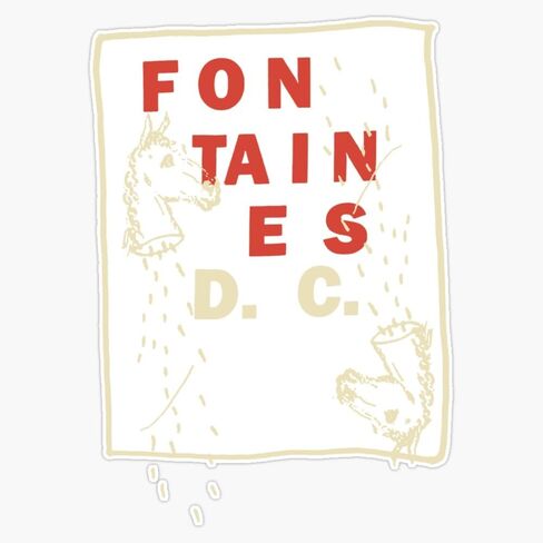 مغناطيس Onedos Fontaines Show DC American Dc Tour 2020 مغناطيس ملصق حائط من الفينيل‏ ملصق 5" in Kuwait