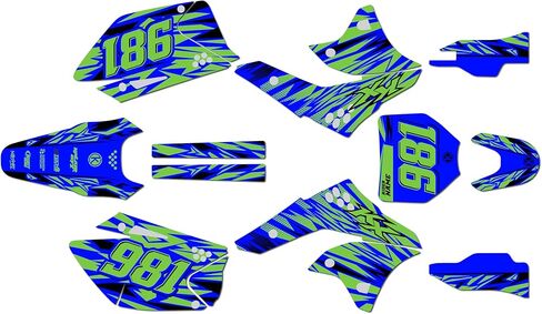 Graphics Kit for Kawasaki KX 250F (2006-2008) Twitch Series Magenta 09 Mil - Dirt bike Custom Racing Graphics Decals Stickers Kit, no-plastics in Saudi Arabia