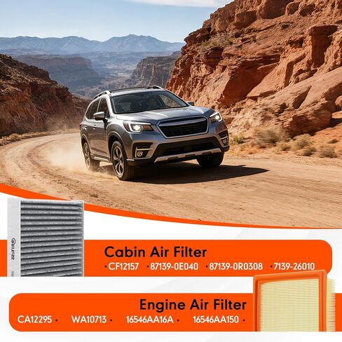 CA10242 Air Filter and CF11176 Cabin Air Filter Set, Engine Air Filter AC Filter Kit. in Kuwait